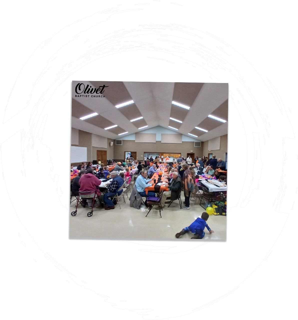 Olivet Baptist Herndon Kentucky, website graphic of supper photo
