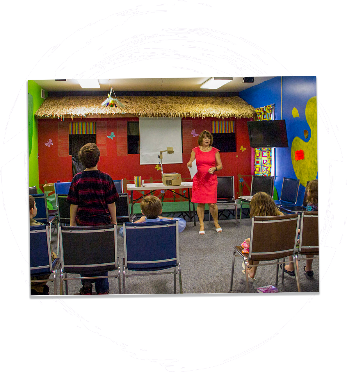 Olivet Baptist Herndon Kentucky, website graphic of kids sunday class photo